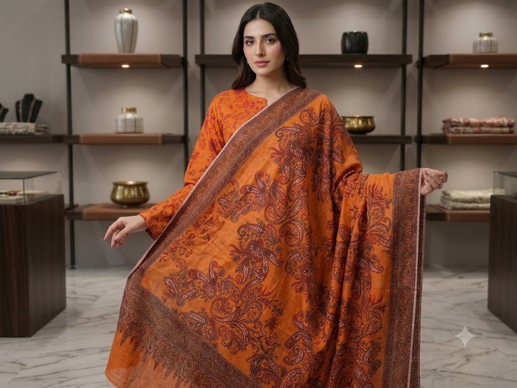 Unstitched Printed Lawn 3 Piece