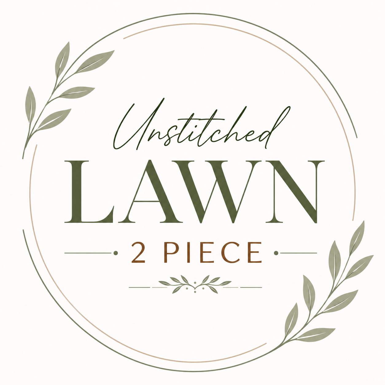 Unstitched Lawn 2 Piece